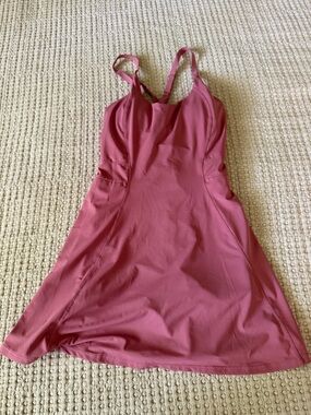 Women's Pink A-Line Strappy Dress